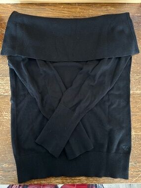 Esprit Black Off-the-Shoulder Knit Sweater